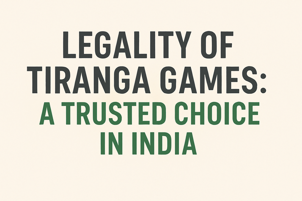 Legality of tiranga games
